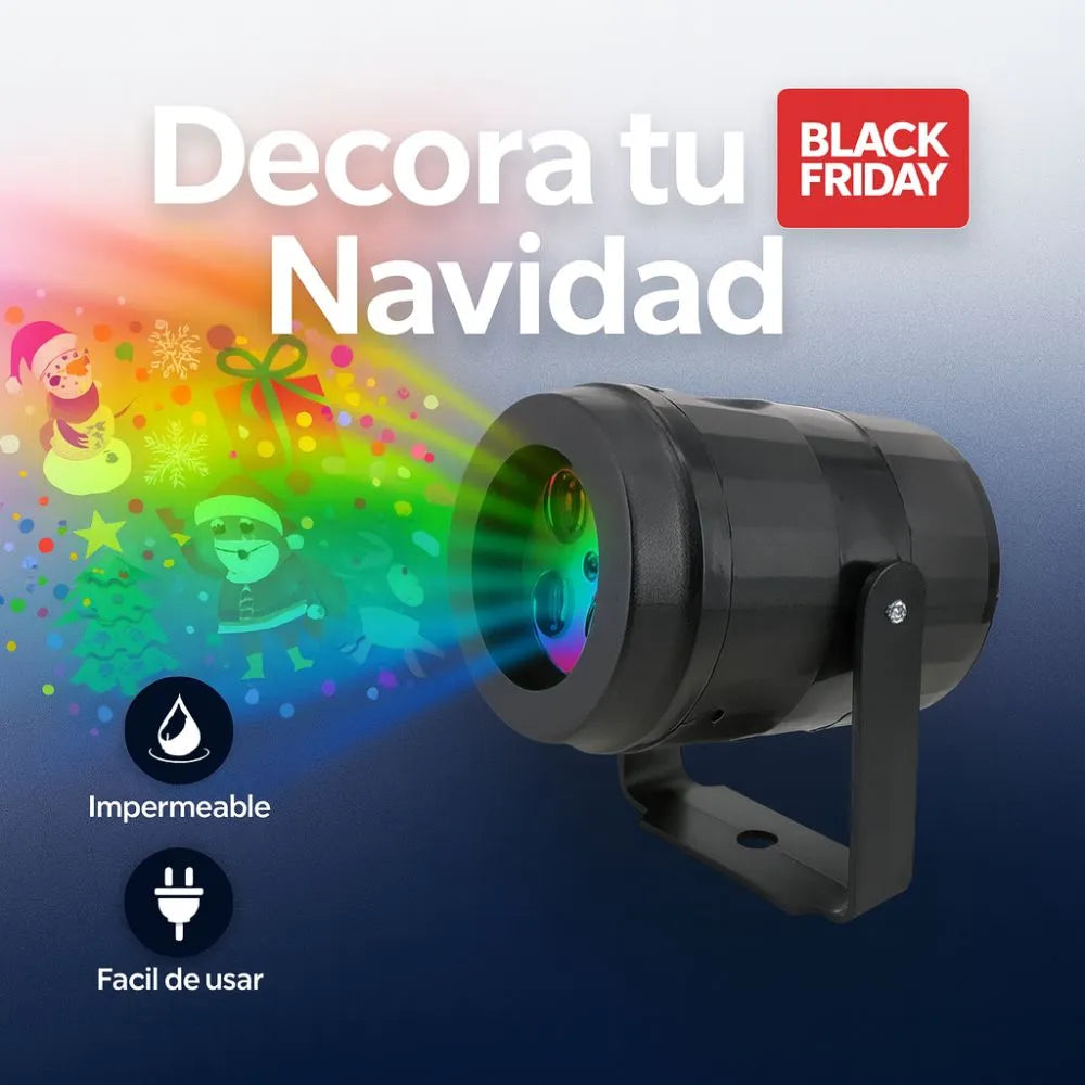 Proyector Navideño de Decoración Instantánea