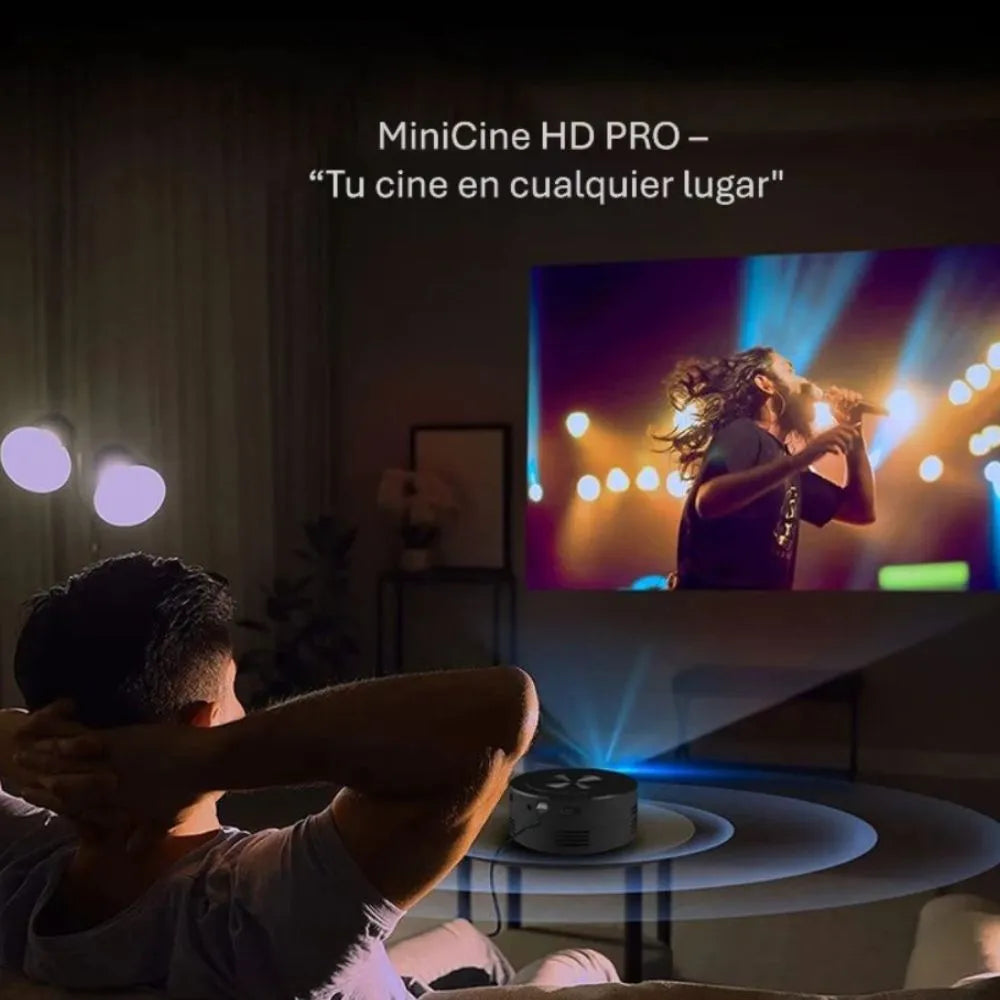 MiniCine HD Pro -Pantalla gigante en un proyector de bolsillo